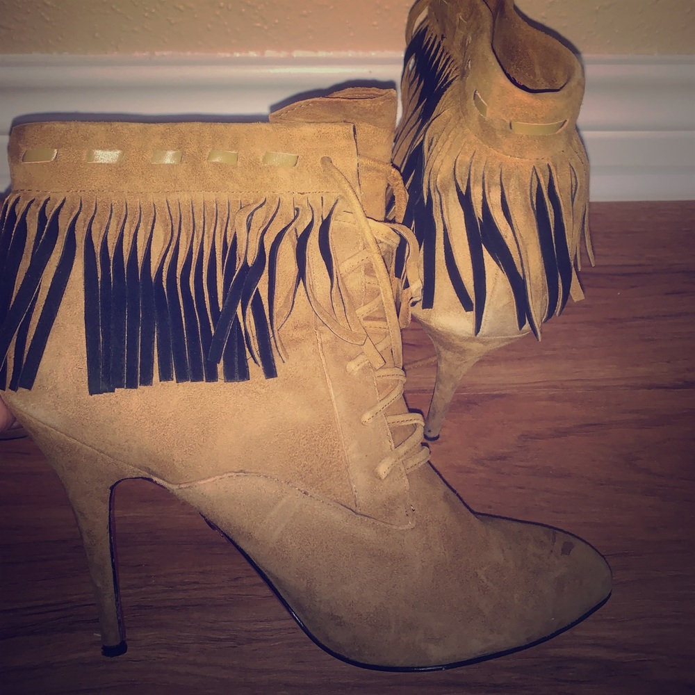 Fringed out Betsy Johnson booties